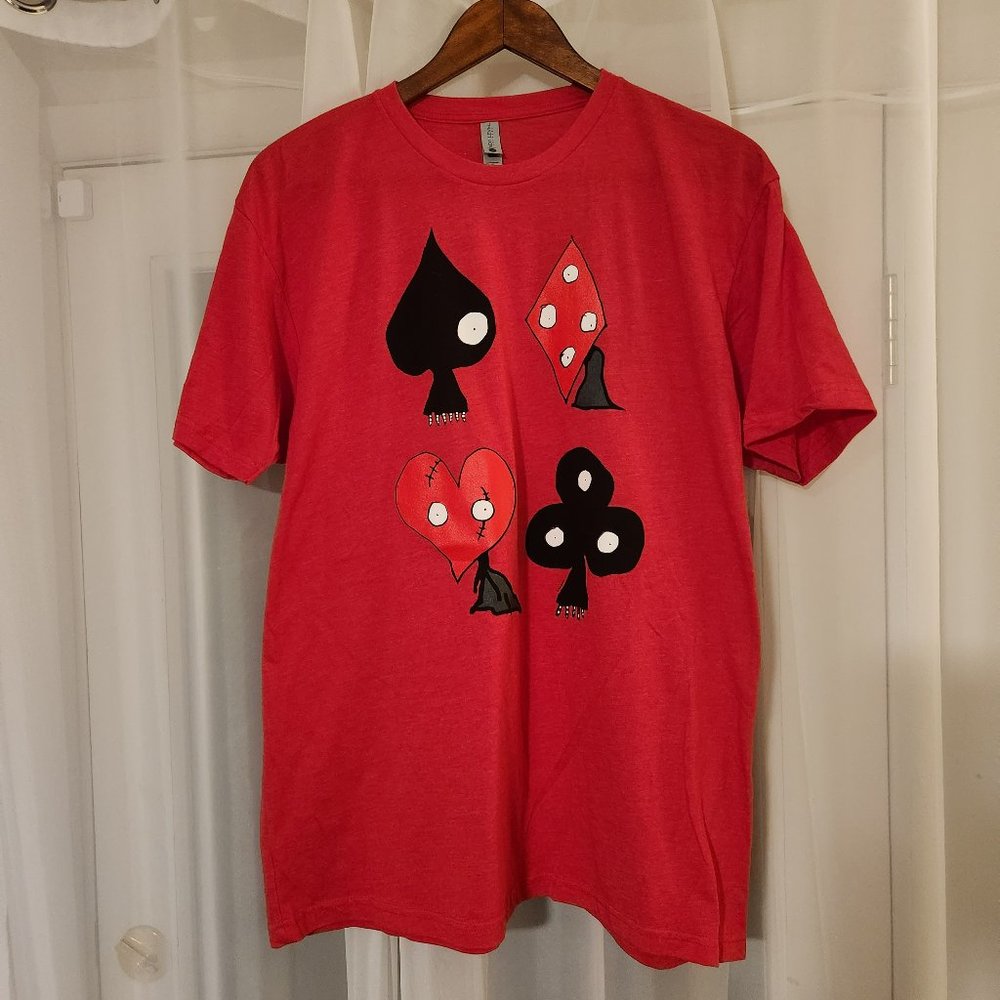 NEW Tim Burton's "Lost Vegas" Card Creatures Red T-Shirt (XL) - Neon Museum 2019